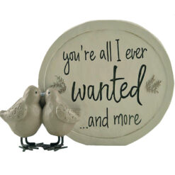 Two birds w/oval plaque wanted